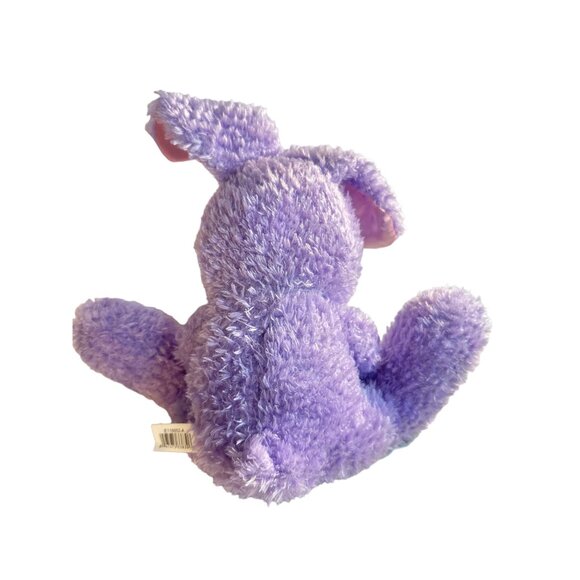 Dan Dee Purple Plush Easter Bunny With "Happy Easter" Embroidery on Feet 12" - Picture 4 of 5